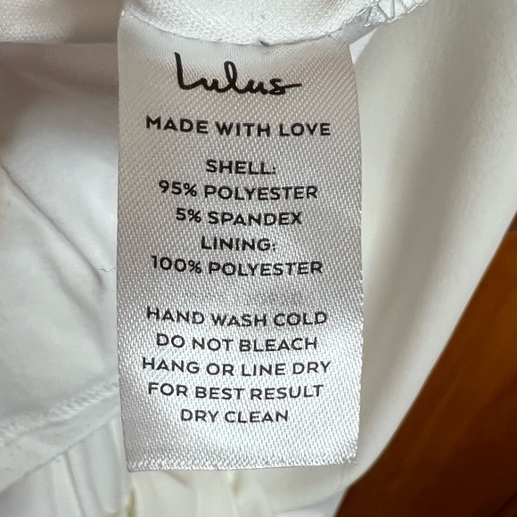 Lulu's "Infinite Glory" White Skinny Strap Flare Hem Maxi Dress Women's Medium - Picture 10 of 12